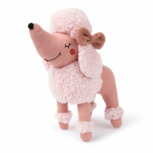 Un magnifique caniche rose à câliner !