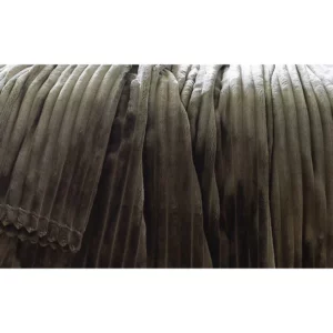 Couverture en Microvelours Dolce - Argile - 220x240