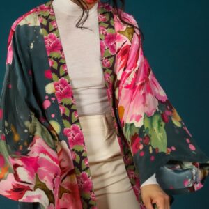 Veste Kimono Pivoine