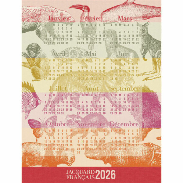 Torchon Calendrier 2026 Coton - Le Jacquard Français – Produit emblématique Nuit Câline